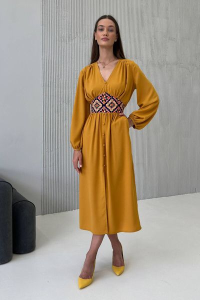 Жіноча сукня N.K гірчичний 3430-с01 (XL) 3430-с01 фото