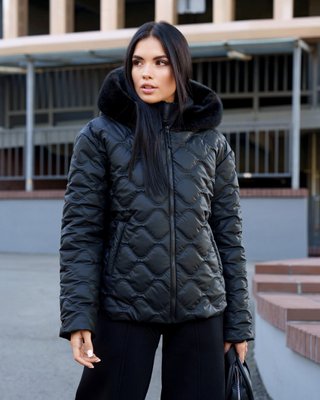 Жіноча зимова куртка J.F. Ембер чорний 56658 (L/XL) 56658 фото
