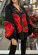 Жіноча вишиванка A.L. Маківка чорний з червоним 25432 (38) 25432 фото 1