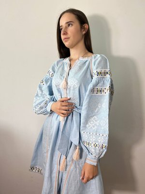 Жіноча вишита сукня A.L. Довершеність блакитний 35870_11 (38) 35870_11 фото
