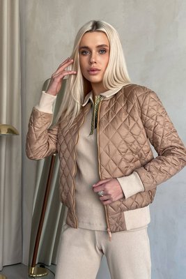 Жіноча куртка N.K. бежевий 3392-c02 розпродаж (XL) 3306-c01 фото