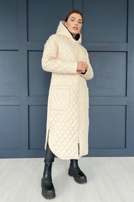 Жіноче пальто N.K. молочний 3356-c01 розпродаж (L-XL) 3356-c01 фото