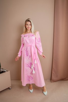 Жіноча вишита сукня Galych Княжна світло-рожевий 54421 (S) 54421 фото