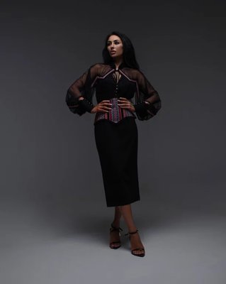 Жіноча дизайнерська сукня Z.H. Старла чорний BUA404 (S) BUA404 фото