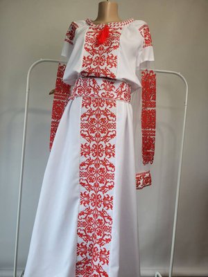 Жіноча вишита сукня A.L. Вікторія білий 100790 (50) 100790 фото