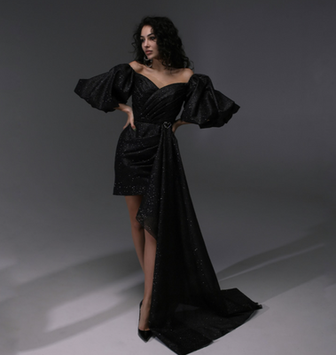 Жіноча дизайнерська сукня Z.H. Selesta lux чорний 99008 99008 фото
