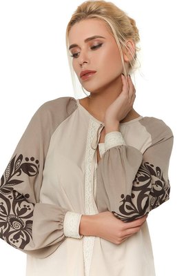 Жіноча блуза N.K. бежевий 296-С02 (S) 296-С02 фото