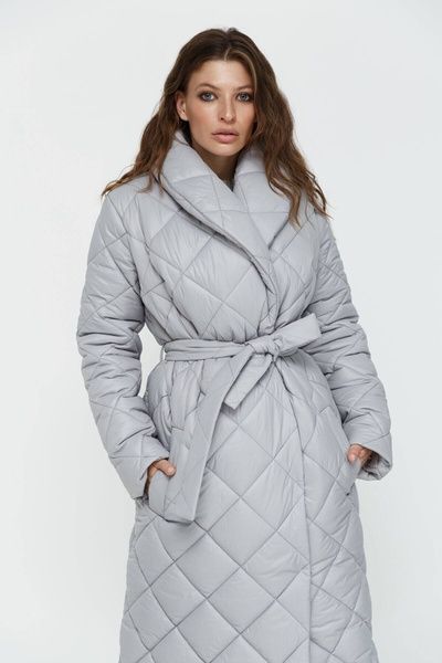 Жіноче пальто N.K. сірий 3281-c02 розпродаж (XL-2XL) 572988456 фото