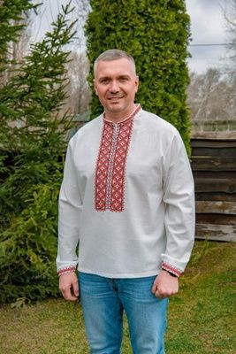 Чоловіча вишиванка V.L. Гуцульська білий 470111193-001(S) 470111193-001 фото