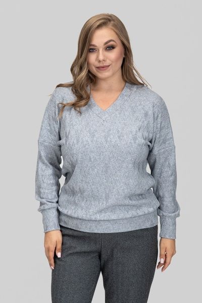 Жіночий светр SIZE+ A.P. Меліса сірий 102603 (50) 102603 фото