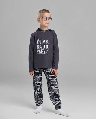 Піжама для хлопчиків NIC з капюшоном темно-сірий 89159(3-4) 89159 фото