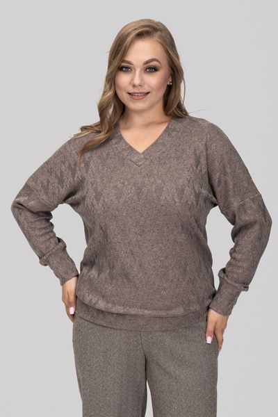Жіночий светр SIZE+ A.P. Меліса кавовий 102601 (50) 102601 фото