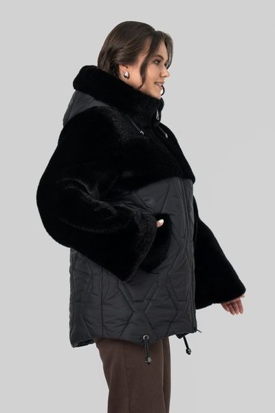 Жіноча шуба SIZE+ A.P. Шанталь чорний 102178 (50) 102178 фото