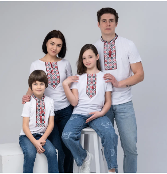 Чоловіча футболка-вишиванка M.S. 44-54 р. Сила Роду білий 4558 (S) 4558 фото
