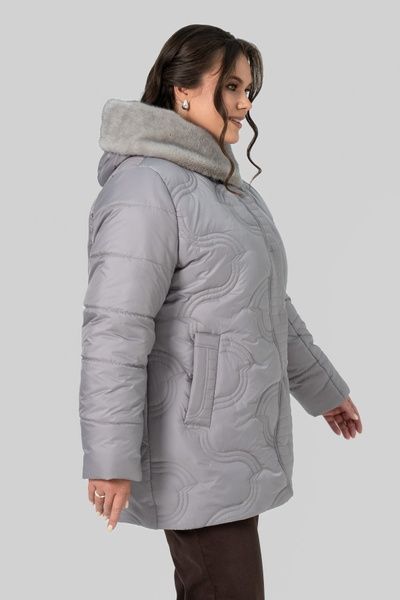 Жіноча куртка SIZE+ A.P. Марина сталевий сірий 102580 (50) 102580 фото