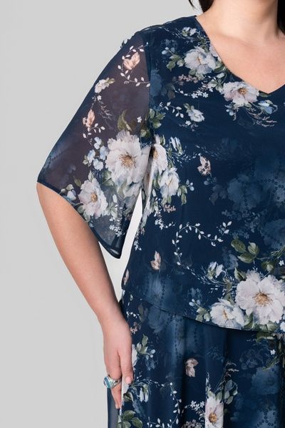 Жіноча сукня SIZE+ A.P. Марлен темно-синій 102407 (52) 102407 фото