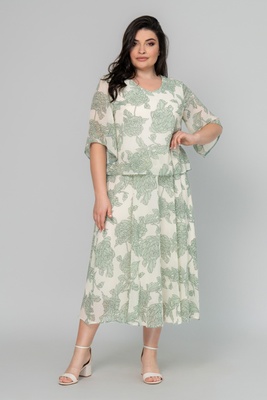 Жіноча сукня SIZE+ A.P. Марлен оливковий 101973 (54) 101973 фото